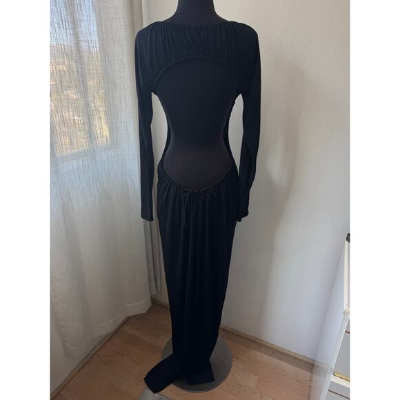 Helsa The Ruched Open Back Jersey Dress - Picture 6 of 8